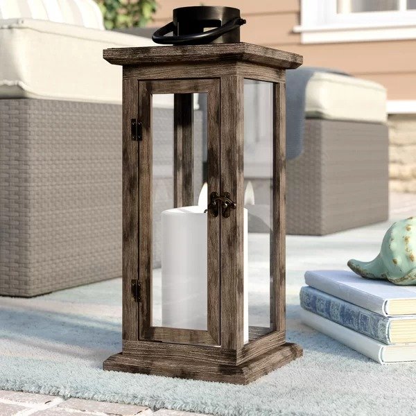 Tall Wood and Glass LanternTall Wood and Glass LanternRatings & ReviewsCustomer PhotosQuestions & AnswersShipping & ReturnsMore to Explore
