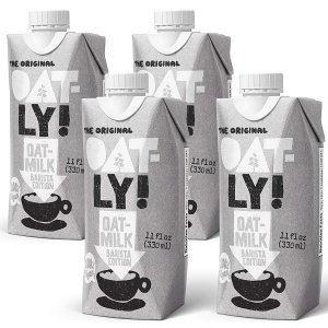 Oatly 热销燕麦奶，多款口味4瓶装促销，星巴克专用植物奶