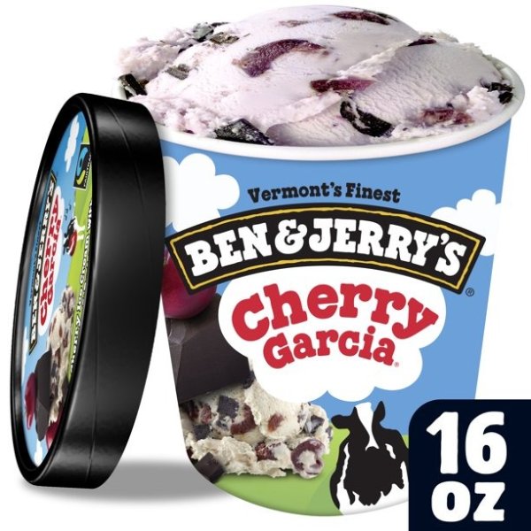 Cherry Garcia Ice Cream Non-GMO 16 oz