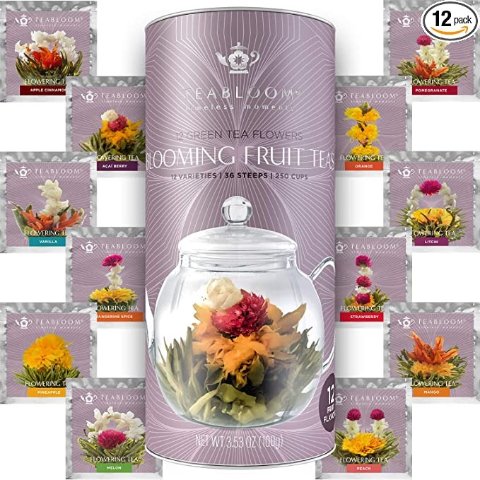 Teabloom Fruit Blooming Teas – 12 Unique Flower Varieties Of Blooming ...