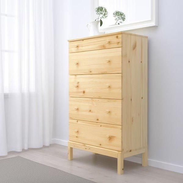 TARVA 5-drawer chest, pine, 29 7/8x50" - IKEA