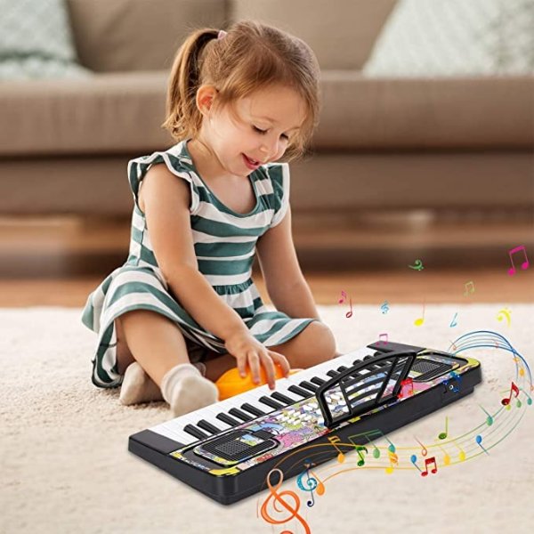 Shayson Kids Piano Keyboard, 37 Keys Electronic Piano Keyboard for Kids Multifunction Portable Music Instrument Birthday Xmas Gifts for Kids Toys for 3 4 5 6 7 Years Old Girls Boys