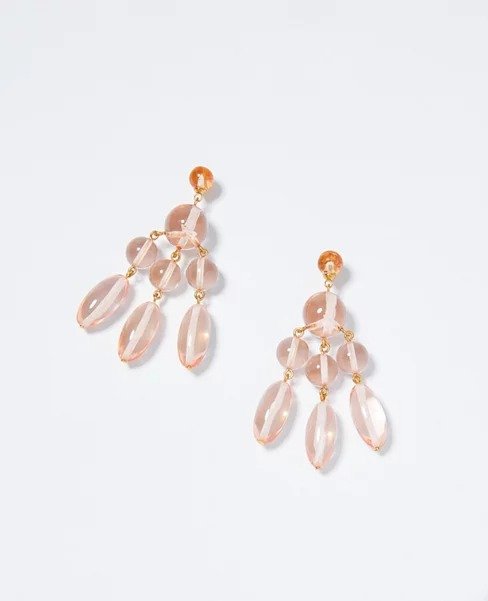 Beaded Tiered Statement Earrings | Ann Taylor