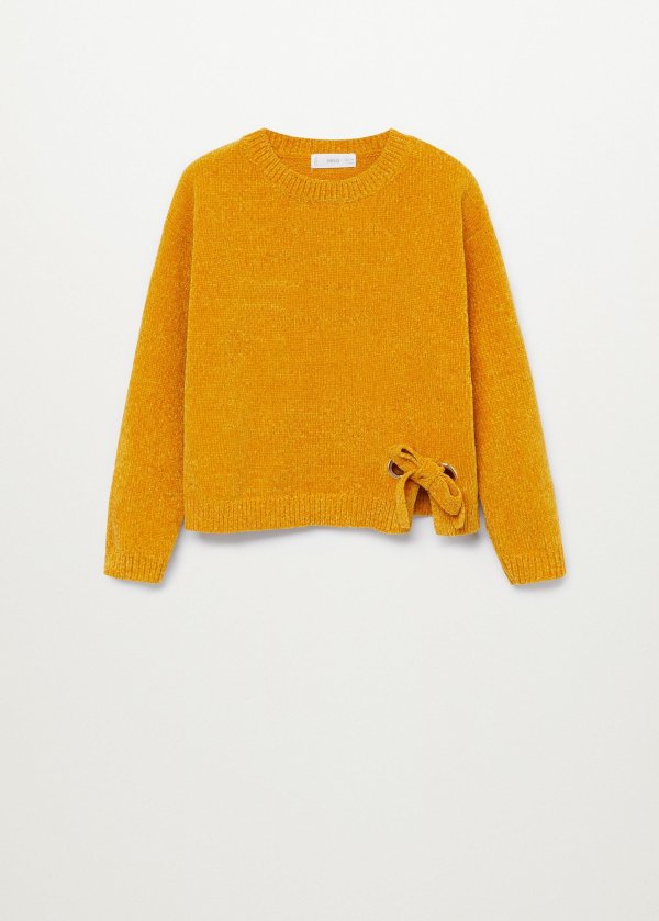 Bow knit sweater - Teen | Mango Kids USA