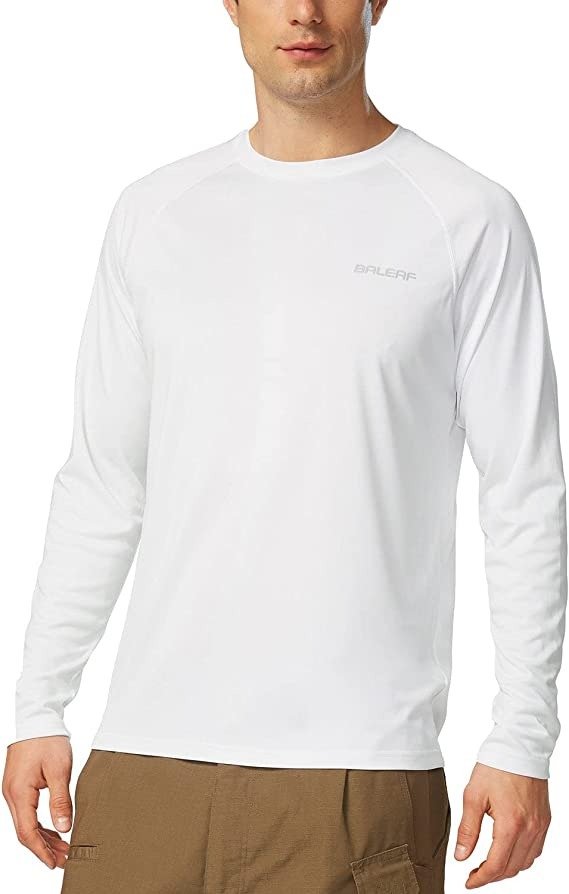 Men's Sun Protection Shirts UV SPF T-Shirts UPF 50+ Long Sleeve Rash Guard Fishing Running Quick Dry