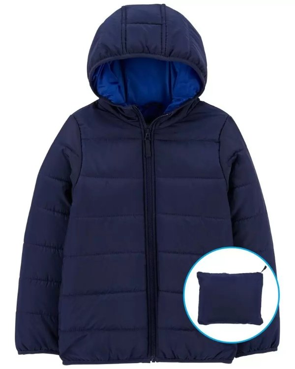 儿童可压缩保暖外套