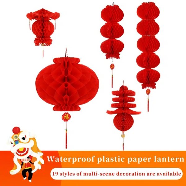 2pcs/10pcs Red Paper Lanterns, Chinese New Year Lanterns, Chinese Spring Festival Wedding Festival Restaurant Party Decoration - Home & Kitchen - Temu