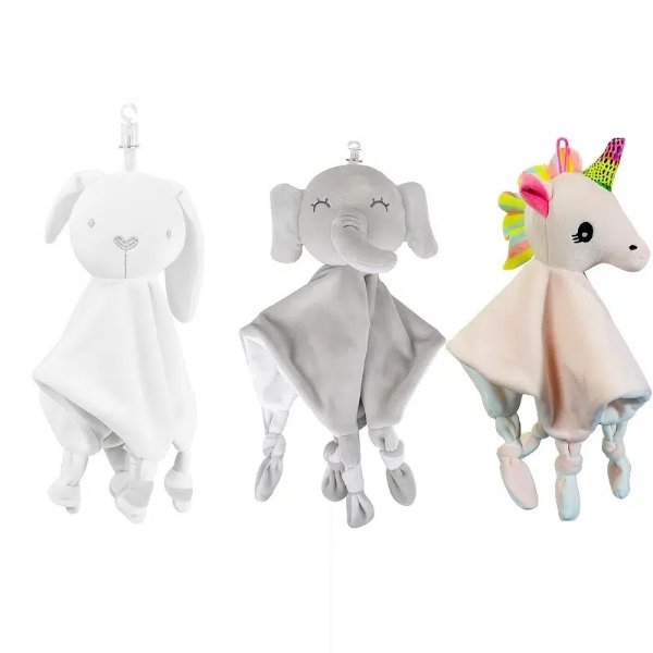 Cartoon Elephant Rabbit Baby Soothing Towel Doll Soothing Towel Handkerchief Plush Toy - Baby Products - Temu