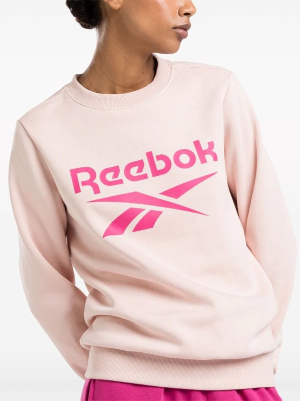 logo-print fleece sweatshirt