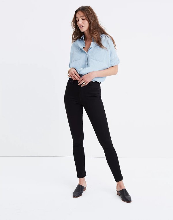 10" High-Rise Skinny Jeans in Carbondale Wash