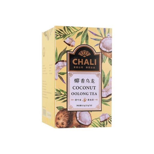 CHALI Coconut Oolong Tea - 15 Sachets, 1.85oz