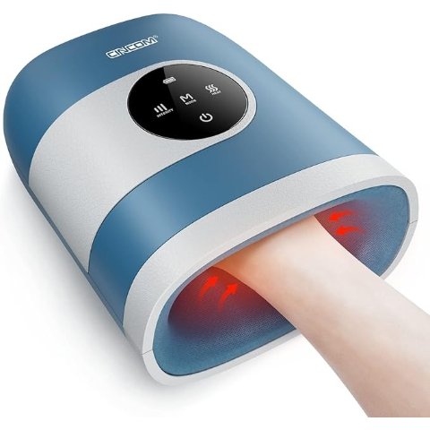 Mothers Day Gifts, Upgraded Rechargeable Hand Massager with Heat and Compression for Arthritis with Touch Screen - FSA HSA Eligible