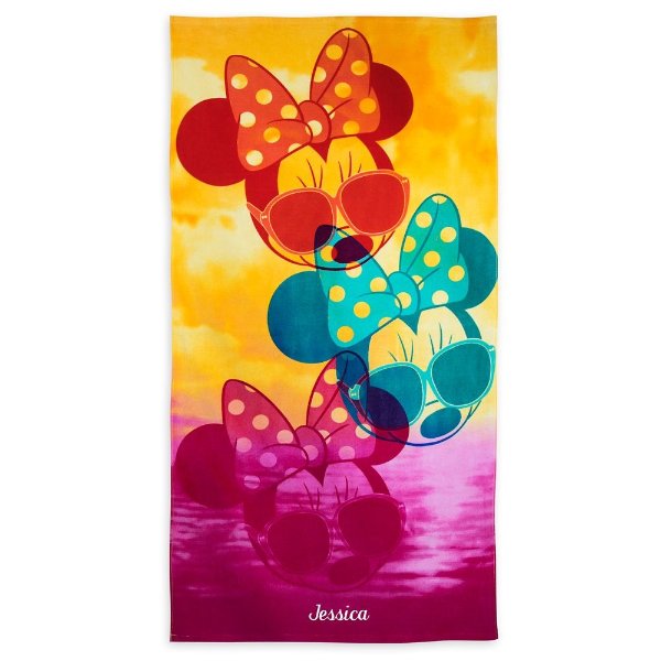 Minnie Mouse Beach Towel - Personalizable | shopDisney