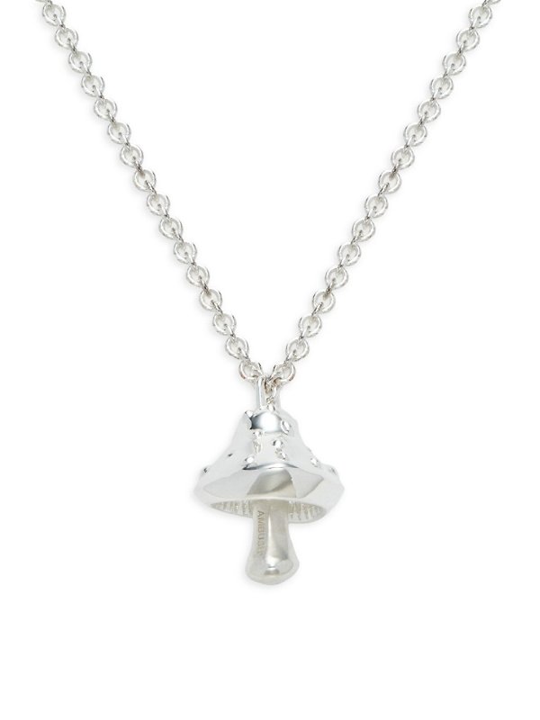 ​Sterling Silver Mushroom Pendant Necklace