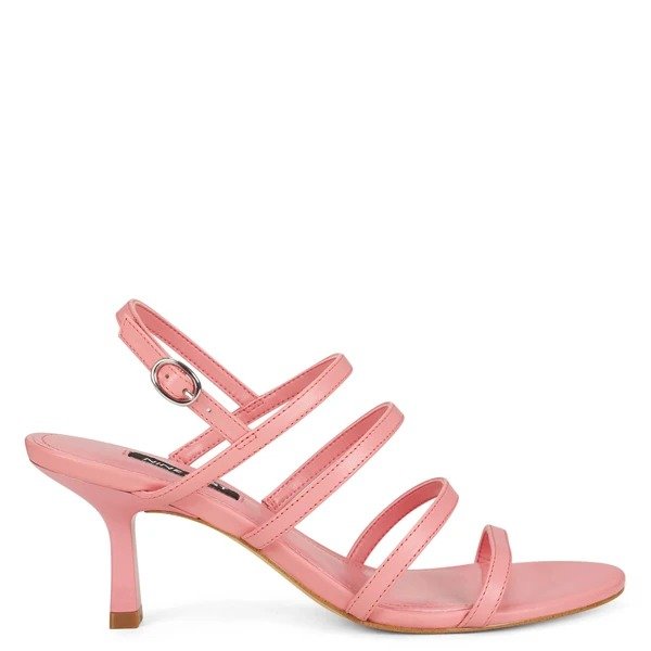 Smooth Heeled Strappy Sandals