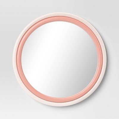 Two Tone Layered Circle Kids' Mirror Pink - Pillowfort™