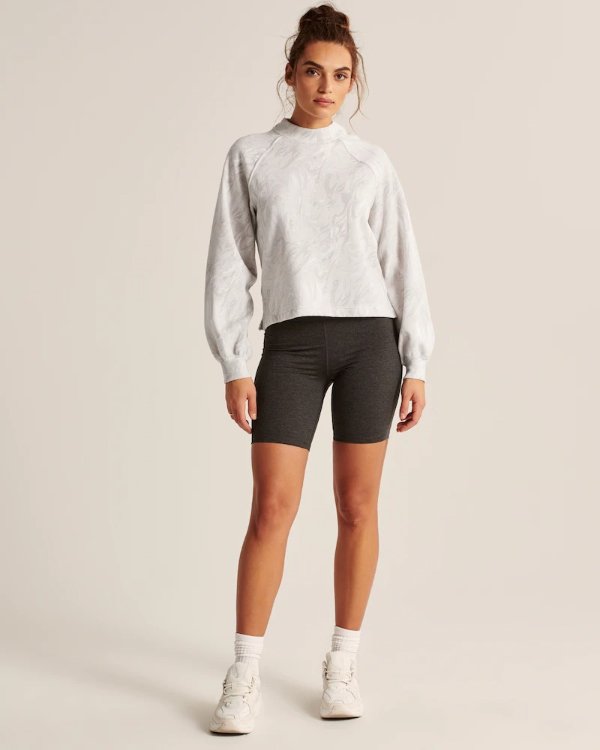 Women's Mini Mockneck Sweatshirt | Women's Clearance | Abercrombie.com