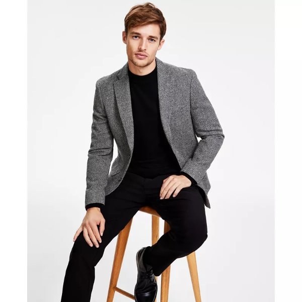 Men's Modern-Fit All Wool Sport Coats