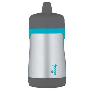 THERMOS FOOGO Vacuum Insulated Stainless Steel 10-Ounce Hard Spout Sippy Cup