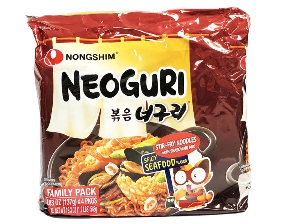 99 Ranch|Nongshim Neoguri Stir-Fry Noodles Spicy Seafood Flavor - 99 Ranch Market