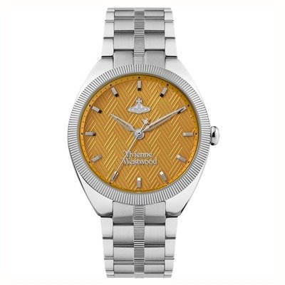 Vivienne Westwood 落日橘色配银手表