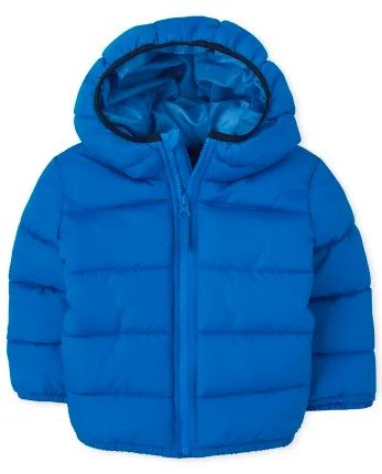 Toddler Boys Long Sleeve Puffer Jacket | The Children's Place - CHARGERBLU