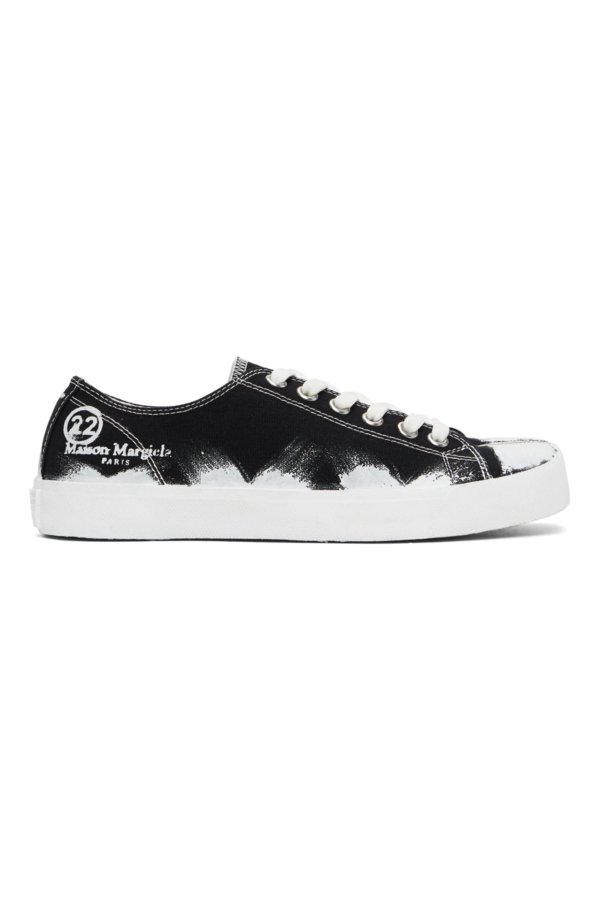 Black & White Vandal Tabi Sneakers