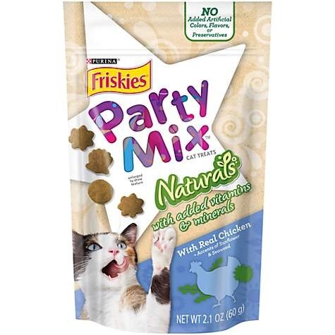 Party Mix Naturals With Real Chicken Cat Treats, 2.1 oz., Pouch | Petco