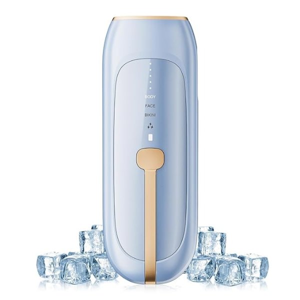 Sapphire Ice Cooling System for Women and Men,Laser Hair Removal for Women Permanent, Painless IPL hair removal Device for Whole Body at Home Use-DT003