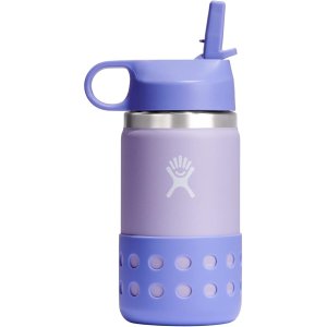 Hydro Flask 12 Oz Kids Wide Mouth Straw Cap And Boot Wisteria