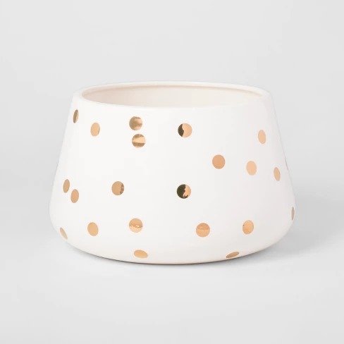 Vase - White and Gold Polka Dot - Opalhouse&#153;