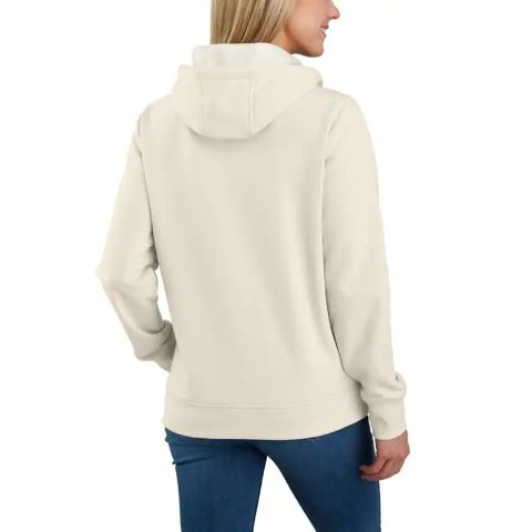 Women's Relaxed Fit Midweight Logo Sleeve Graphic Hoodie