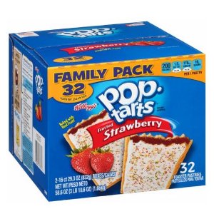 Pop-Tarts 草莓味塔塔饼*32块, 58.61盎司
