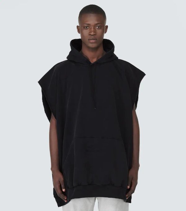 3B Sport sleeveless cotton hoodie