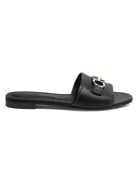Rhodes Flat Leather Sandals
