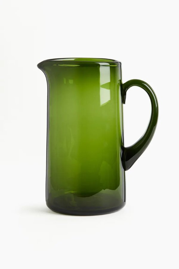 绿色玻璃饮水壶