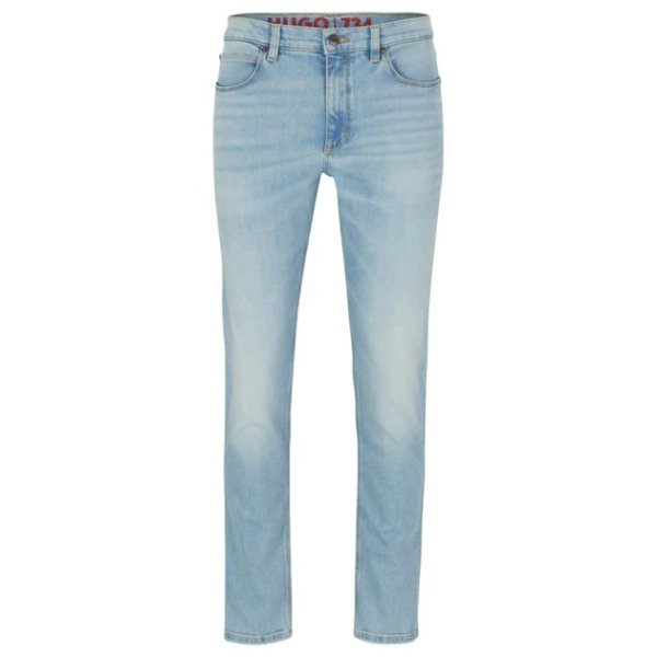 extra-slim-fit jeans in blue comfort-stretch denim