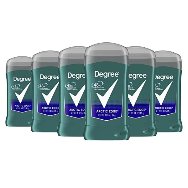 Men Original Deodorant 48-Hour Odor Protection Arctic Edge Deodorant For Men 3 oz, Pack of 6