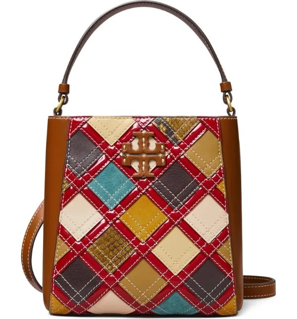 McGraw Patchwork Small Bucket Bag