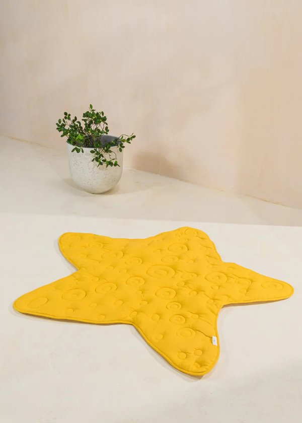 Linen & Cotton Quilted Playmat - STARFISH