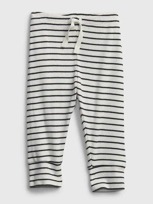 Baby 100% Organic Cotton Stripe Pull-On Pants