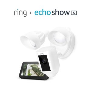 提前享：RIng Floodlight 智能摄像头 带照明灯 + Echo Show 5