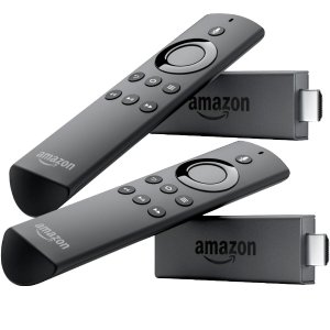 Amazon - Two Fire TV Sticks with Alexa Voice Remote