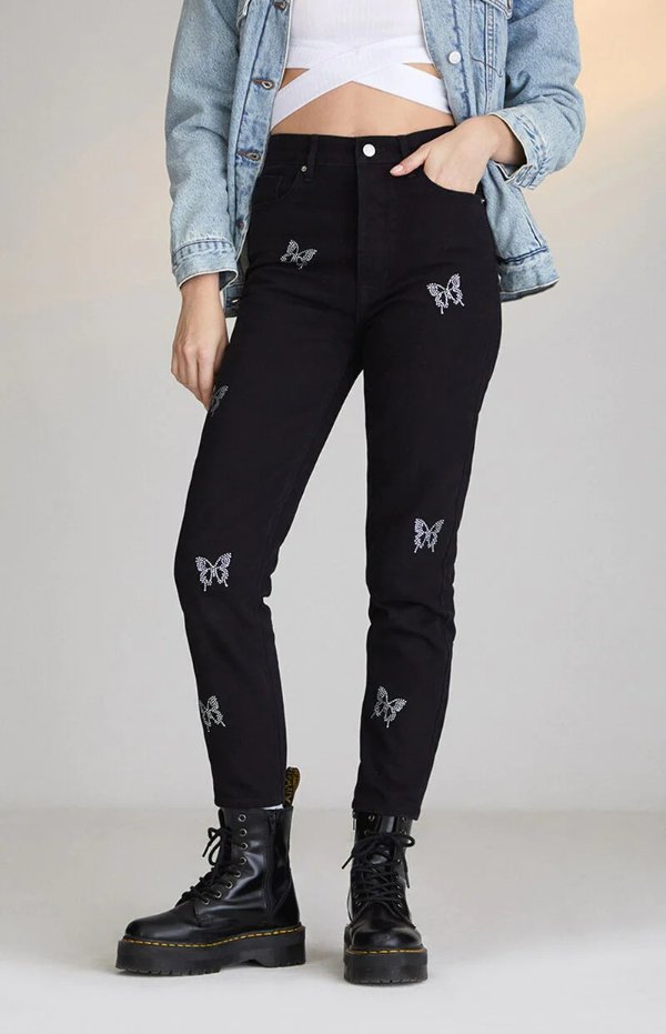 Butterfly Ultra High Waisted Slim Fit Jeans |