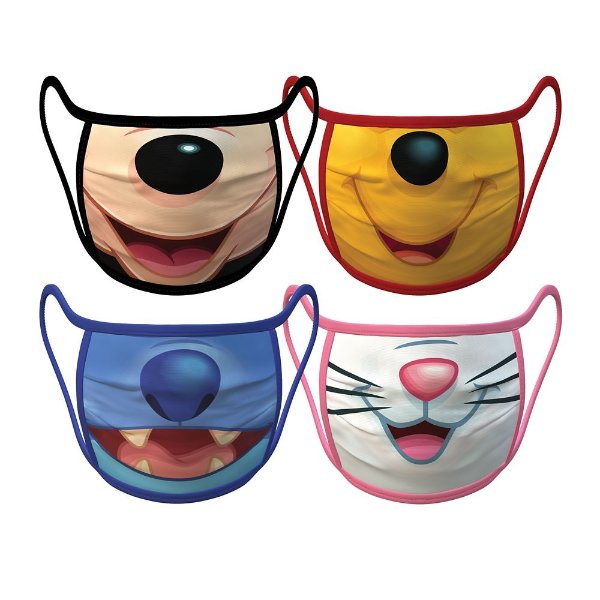 Medium – Disney Cloth Face Masks 4-Pack Set – Pre-Order | shopDisney