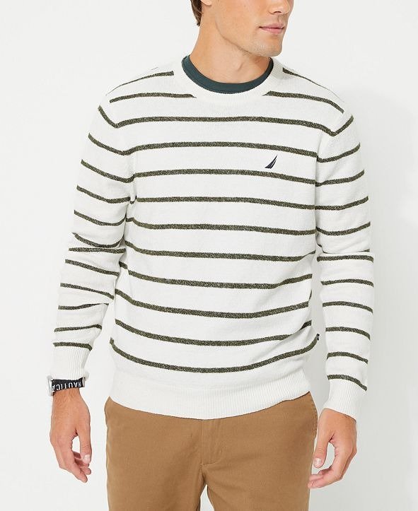 Men's Sustainable Striped Crewneck Sweater