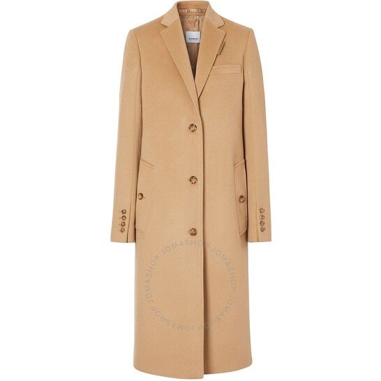 Brown Single Breasted Tailored Coat