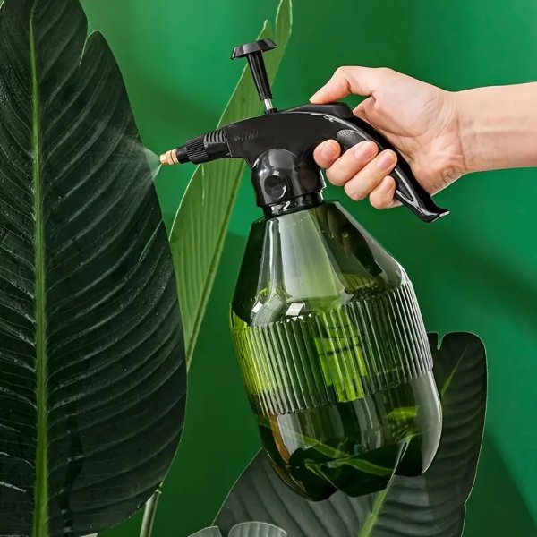 1pc, Fine Mist Spray Bottle Plastic, Hand Held Pressure Plant Mister With Top Pump, Empty Water Sprayer Watering Can With Adjustable Nozzle For Indoor And Outdoor Gardening And Home Cleaning