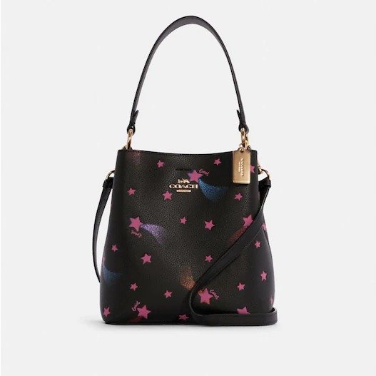 Small Town Bucket Bag With Disco Star Print