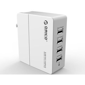Orico 7A (35W) 4-Port White Smart Desktop Charging Station (DCX-4U)